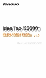 Lenovo IdeaTab S6000 Manual de início rápido