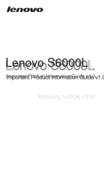 Lenovo IdeaTab S6000L Manuale informativo sul prodotto