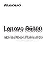 Lenovo Lenovo S5000 Panduan Informasi Produk Penting