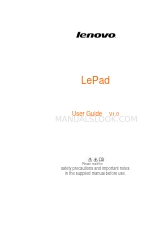 Lenovo LePad Manual del usuario