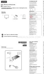 Lenovo MIIX 520-12IKB Instrukcja bezpieczeństwa, gwarancji i konfiguracji