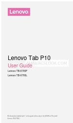 Lenovo Smart Tab P10 Manuel de l'utilisateur