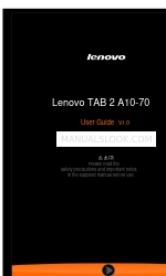 Lenovo TAB 2 A10-70F Podręcznik użytkownika