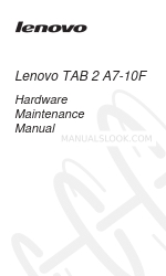 Lenovo TAB 2 A7-10F Manuale di manutenzione dell'hardware