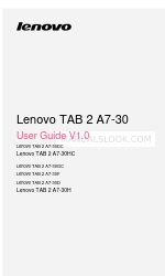 Lenovo TAB 2 A7-30D Manuale d'uso