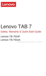 Lenovo TAB 7 Manuale di sicurezza, garanzia e avvio rapido