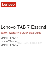 Lenovo TAB 7 Manuale di sicurezza, garanzia e avvio rapido