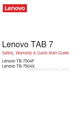 Lenovo TAB 7 Manuale di sicurezza, garanzia e avvio rapido