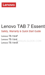 Lenovo TAB 7 Essential Manual de segurança, garantia e início rápido