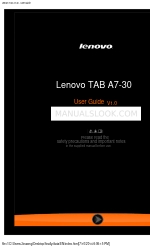 Lenovo TAB A7-30 ユーザーマニュアル