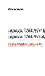 Lenovo TAB A7-40 A3500-FL Manuale