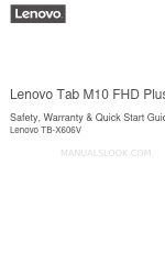 Lenovo Tab M10 FHD Plus Quick Start Manual