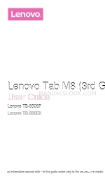 Lenovo Tab M8 Manuale d'uso