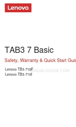 Lenovo TAB3 7 Essential Manuale di sicurezza, garanzia e avvio rapido