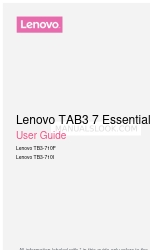 Lenovo TAB3 7 Essential TB3-710F ユーザーマニュアル