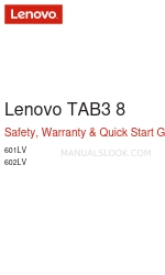 Lenovo TAB3 8 601LV Safety, Warranty & Quick Start Manual