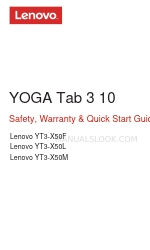 Lenovo YOGA Tab 3 10 YT3-X50M 안전, 보증 및 빠른 시작 매뉴얼