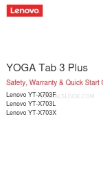 Lenovo YOGA Tab 3 Plus Руководство по безопасности, гарантии и быстрому запуску