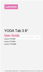 Lenovo YOGA Tab 3 YT3-850L Kullanıcı Kılavuzu