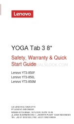 Lenovo YT3-850F Safety, Warranty & Quick Start Manual