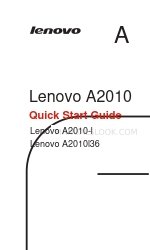 Lenovo A2010l36 クイック・スタート・マニュアル