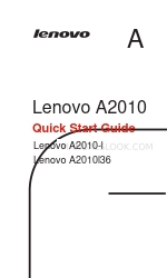 Lenovo A2010l36 Schnellstart-Handbuch