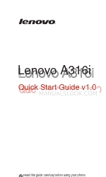 Lenovo A316i Snelstarthandleiding