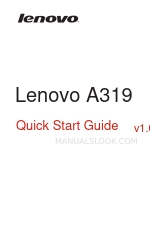 Lenovo A319 Skrócona instrukcja obsługi