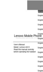 Lenovo A319 Gebruikershandleiding