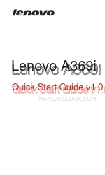 Lenovo A369i Quick Start Manual