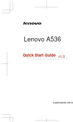 Lenovo A536 Snelstarthandleiding