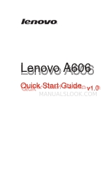 Lenovo A606 Schnellstart-Handbuch