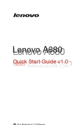 Lenovo A680 Manual de início rápido