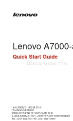 Lenovo A7000-a Quick Start Manual