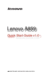 Lenovo A859 Snelstarthandleiding