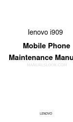 Lenovo i909 Manual de mantenimiento