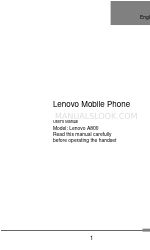 Lenovo IDEAPHONE A800 Manual do utilizador