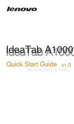 Lenovo IdeaTab A1000 Quick Start Manual