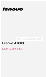 Lenovo IdeaTab A1000 Посібник користувача