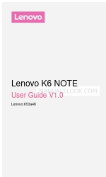 Lenovo K6 사용자 설명서