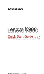 Lenovo K900 Quick Start Manual