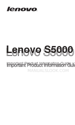 Lenovo Lenovo S5000 Información importante sobre el producto Manual