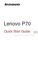 Lenovo P70 Skrócona instrukcja obsługi