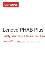 Lenovo PHAB Plus PB1-770M Manual de segurança, garantia e início rápido