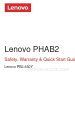 Lenovo PHAB2 Safety, Warranty & Quick Start Manual