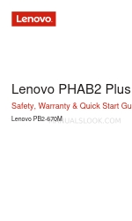 Lenovo PHAB2 Plus Manual de segurança, garantia e início rápido