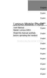 Lenovo S850 Manual