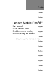 Lenovo S850 Podręcznik