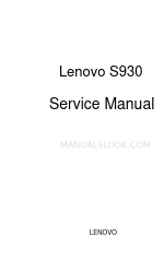 Lenovo S930 Manual de servicio