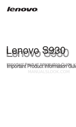 Lenovo S930 중요 제품 정보 설명서